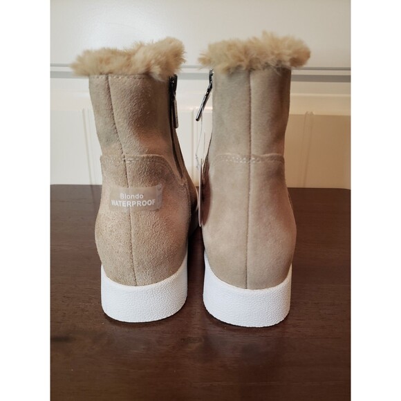 Blondo Womens Haven Waterproof Suede Boots B3496 Sand size 6 M NWT No Box - Picture 3 of 12